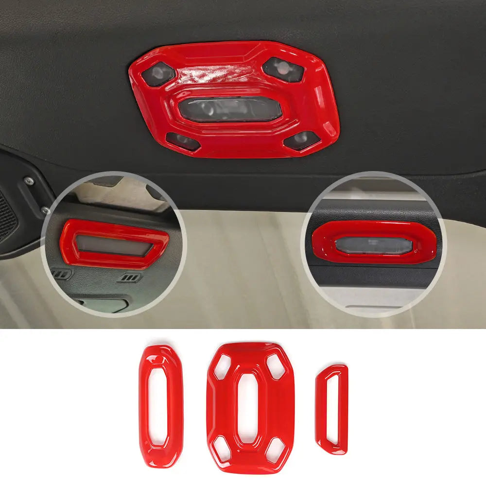 For 2018-2023 Jeep Wrangler JL JLU Interior Trim Full Set Available Separately Red