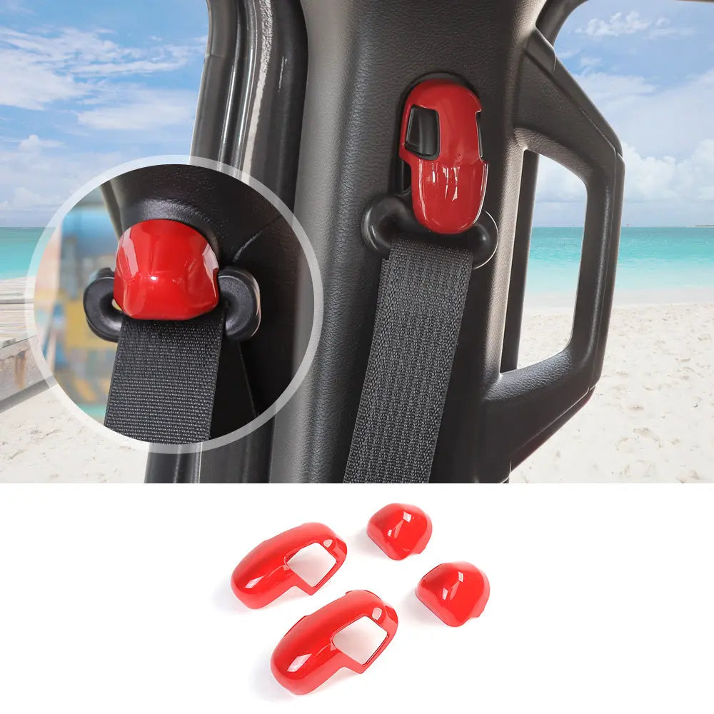 For 2018-2023 Jeep Wrangler JL JLU Interior Trim Full Set Available Separately Red
