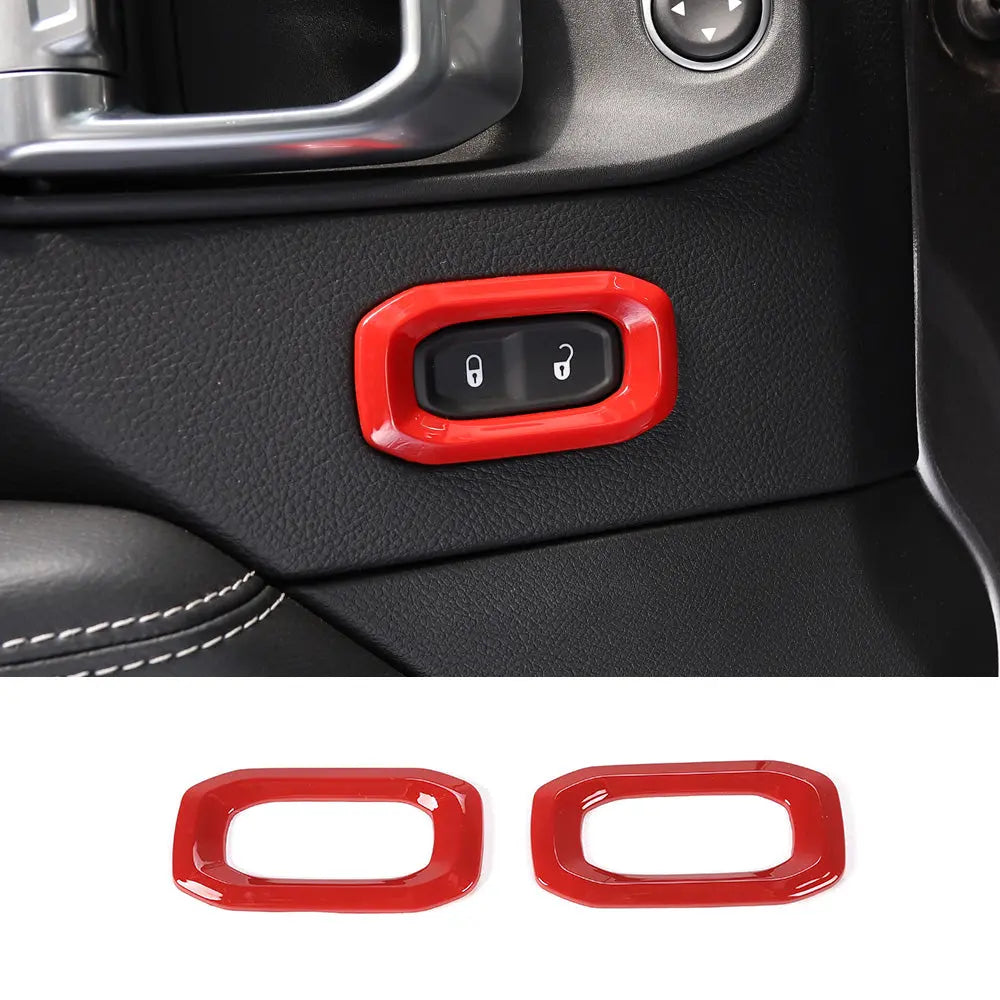 For 2018-2023 Jeep Wrangler JL JLU Interior Trim Full Set Available Separately Red