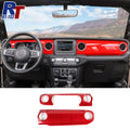 For 2018-2023 Jeep Wrangler JL JLU Interior Trim Full Set Available Separately Red