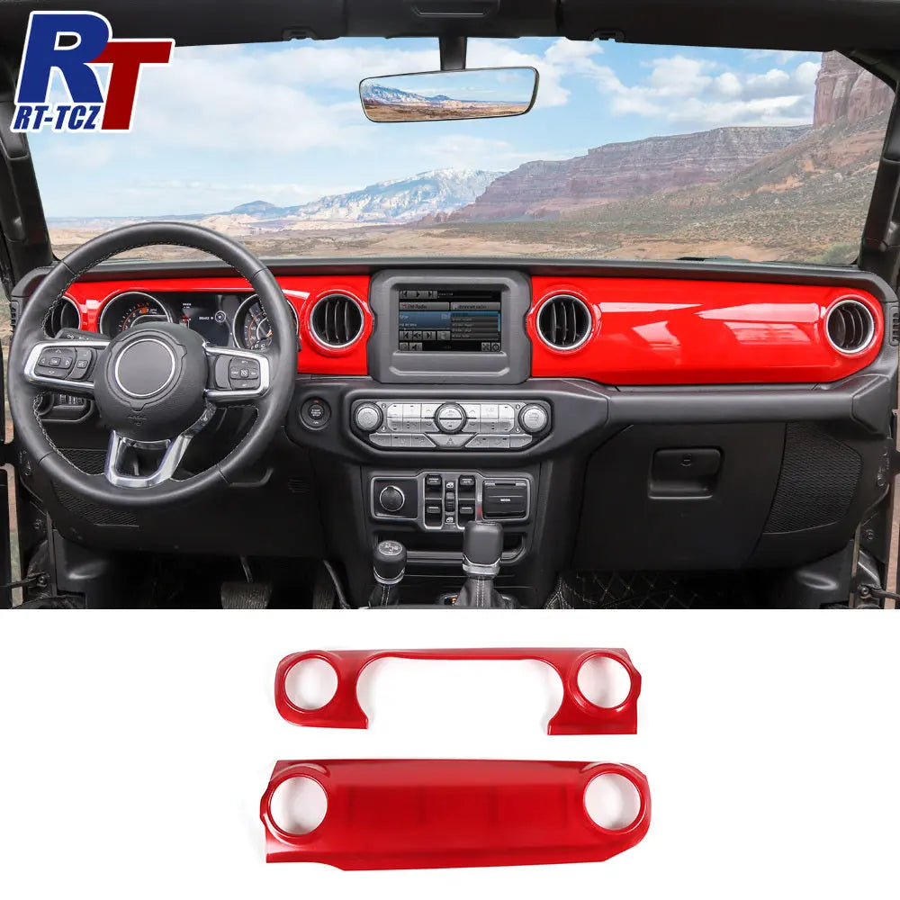 For 2018-2023 Jeep Wrangler JL JLU Interior Trim Full Set Available Separately Red