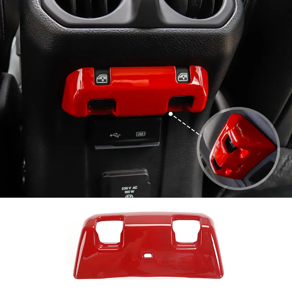 For 2018-2023 Jeep Wrangler JL JLU Interior Trim Full Set Available Separately Red