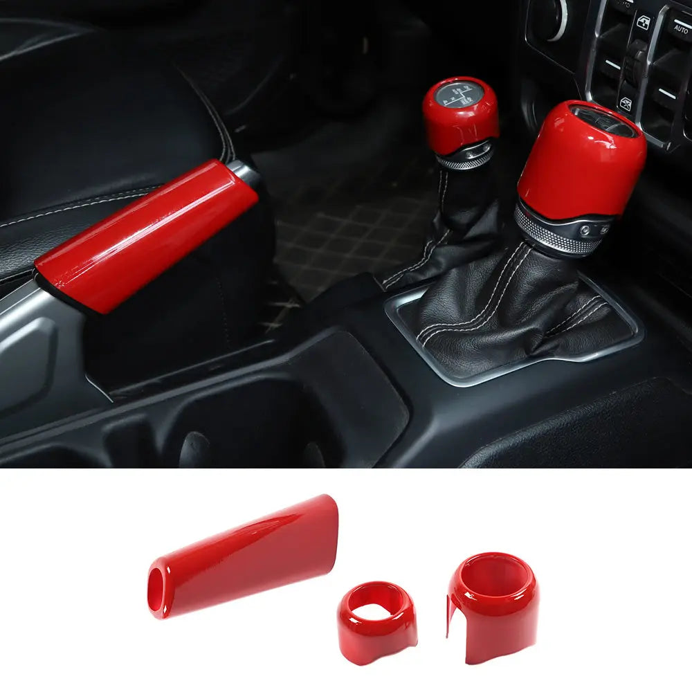 For 2018-2023 Jeep Wrangler JL JLU Interior Trim Full Set Available Separately Red
