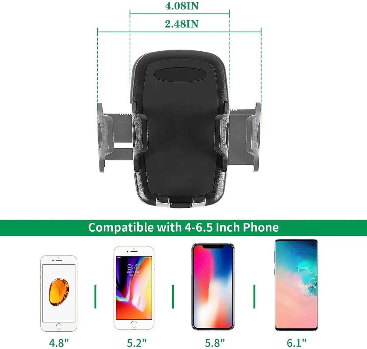 For 2018-2023 Jeep Wrangler JL JLU & Gladiator JT 4Xe Dashboard Storage Tray With Phone Holder