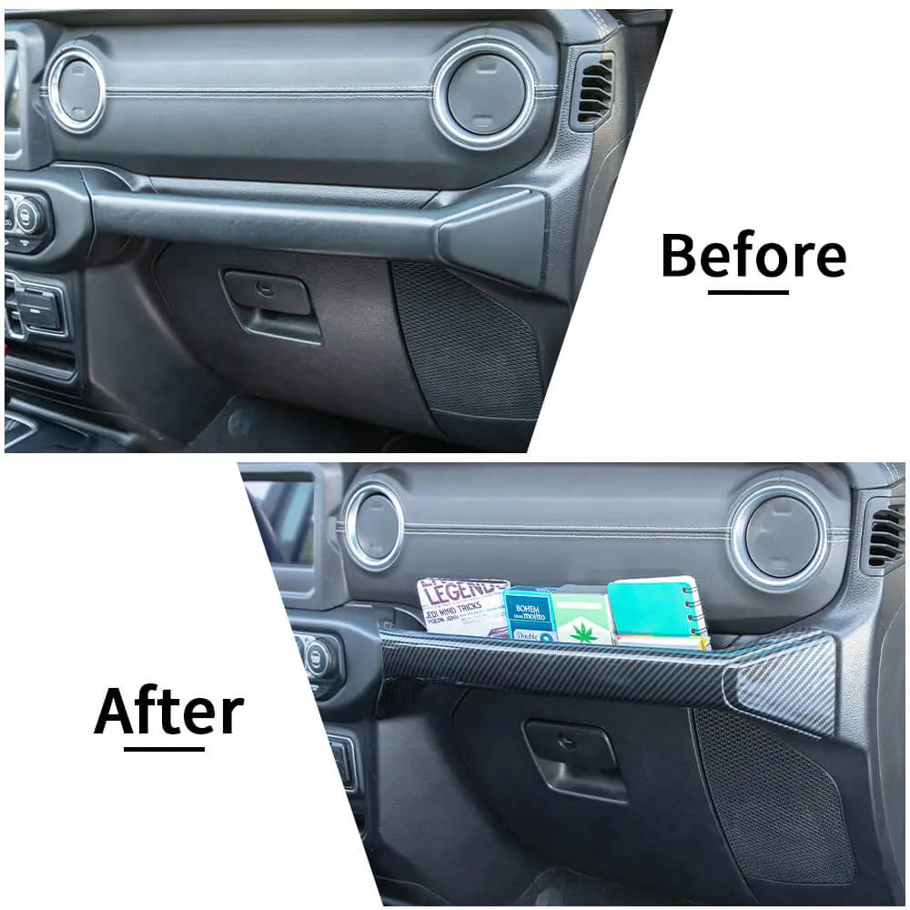 For 2018-2023 Jeep Wrangler JL JLU & Gladiator JT Co-Pilot Grab Bar Handle Storage Box Cover Trim