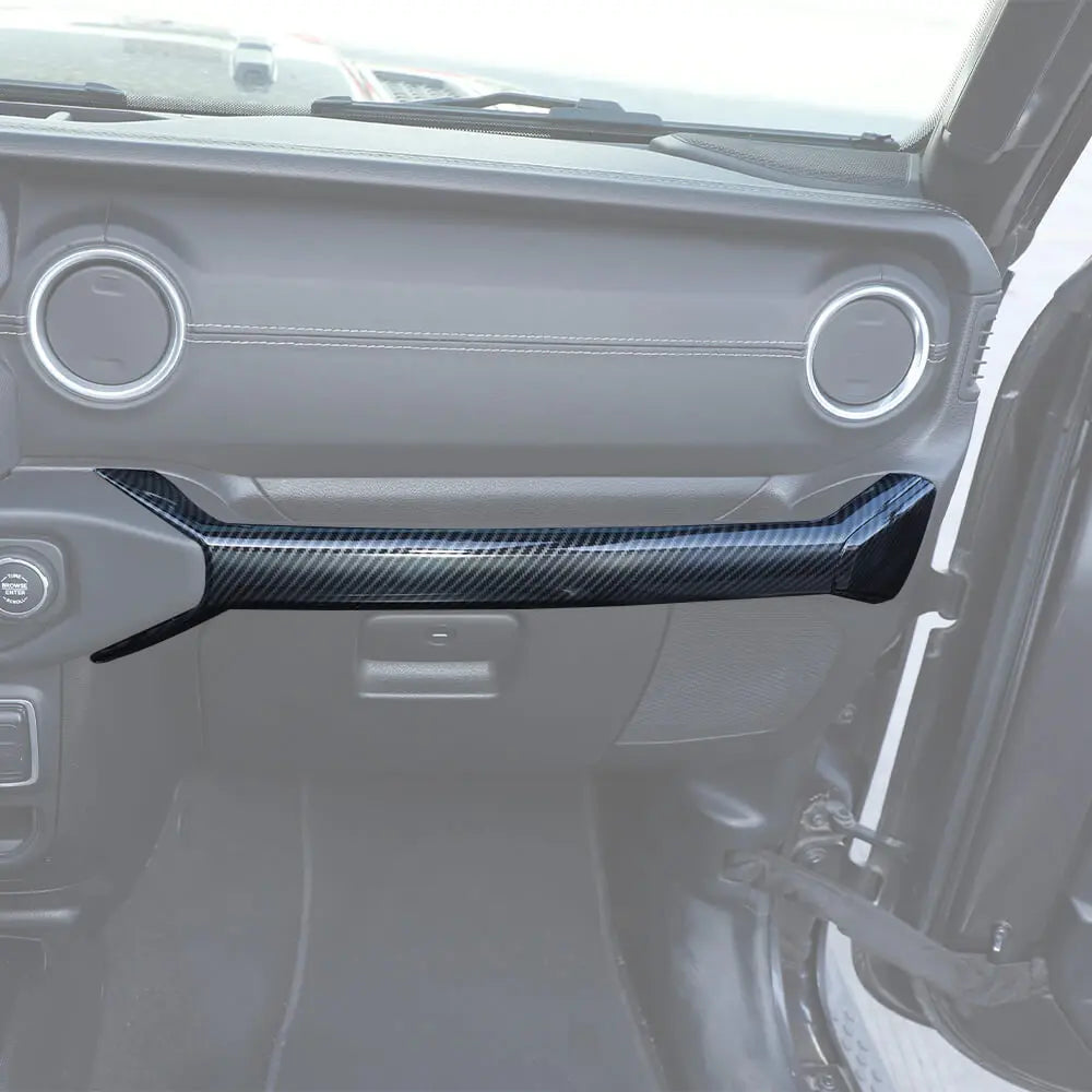 For 2018-2023 Jeep Wrangler JL JLU & Gladiator JT Co-Pilot Grab Bar Handle Storage Box Cover Trim