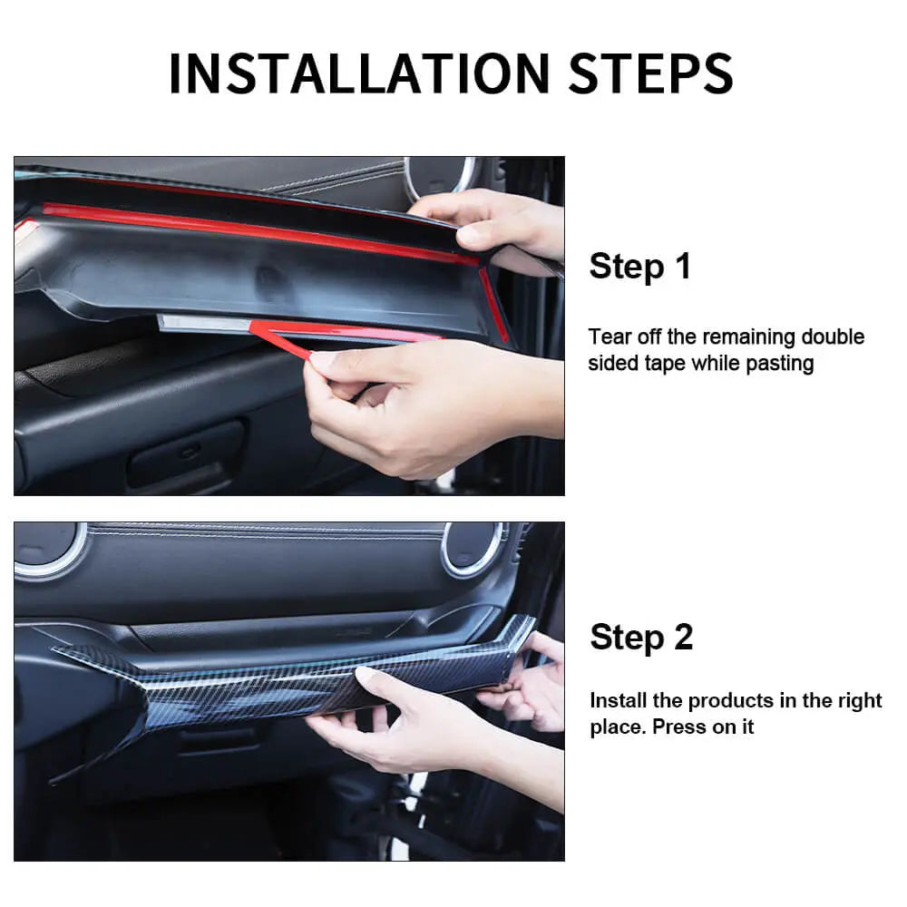 For 2018-2023 Jeep Wrangler JL JLU & Gladiator JT Co-Pilot Grab Bar Handle Storage Box Cover Trim
