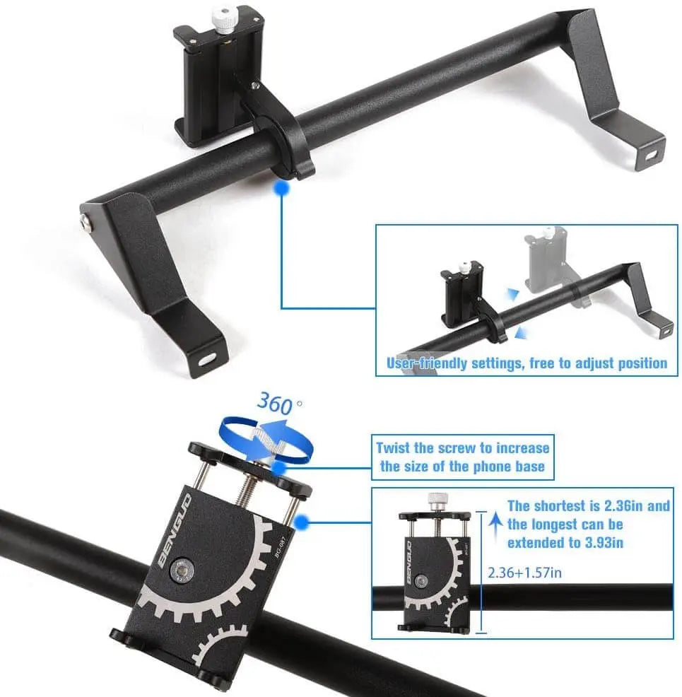 For 2018-2023 Jeep Wrangler JL JLU & Gladiator JT Dashboard Phone Holder Mobile Phone Mount Stand