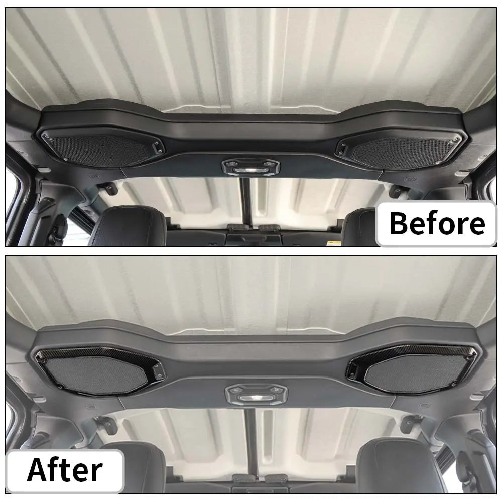For 2018-2023 Jeep Wrangler JL JLU & Gladiator JT Roof & A-Pillar Speaker Cover Trim Kit