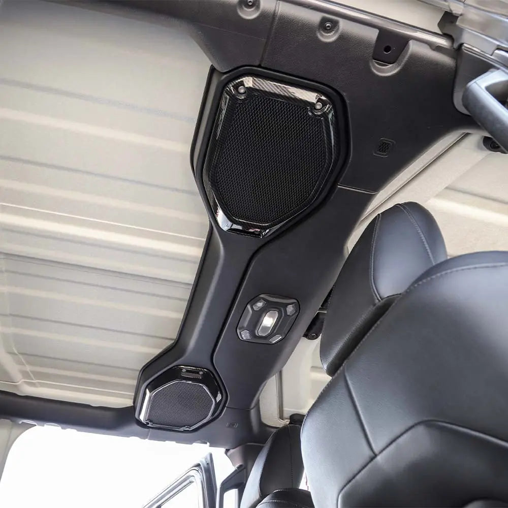 For 2018-2023 Jeep Wrangler JL JLU & Gladiator JT Roof & A-Pillar Speaker Cover Trim Kit