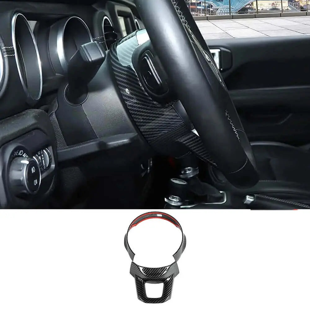 For 2018+ Jeep Wrangler JL JLU & Gladiator JT Steering Wheel Upper Base Trim Cover
