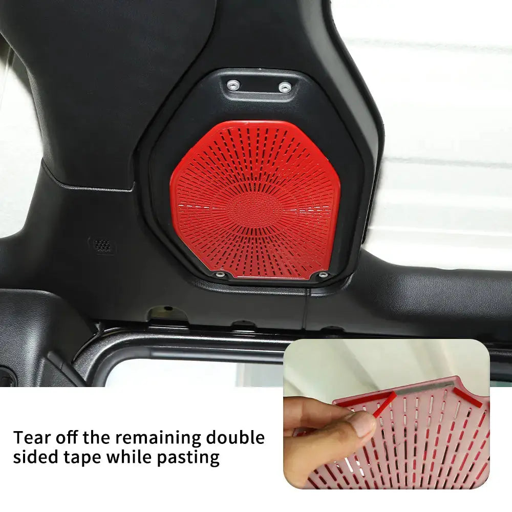 For 2018-2023 Jeep Wrangler JL JLU & Gladiator JT Top Speaker Audio Panel Trim Cover