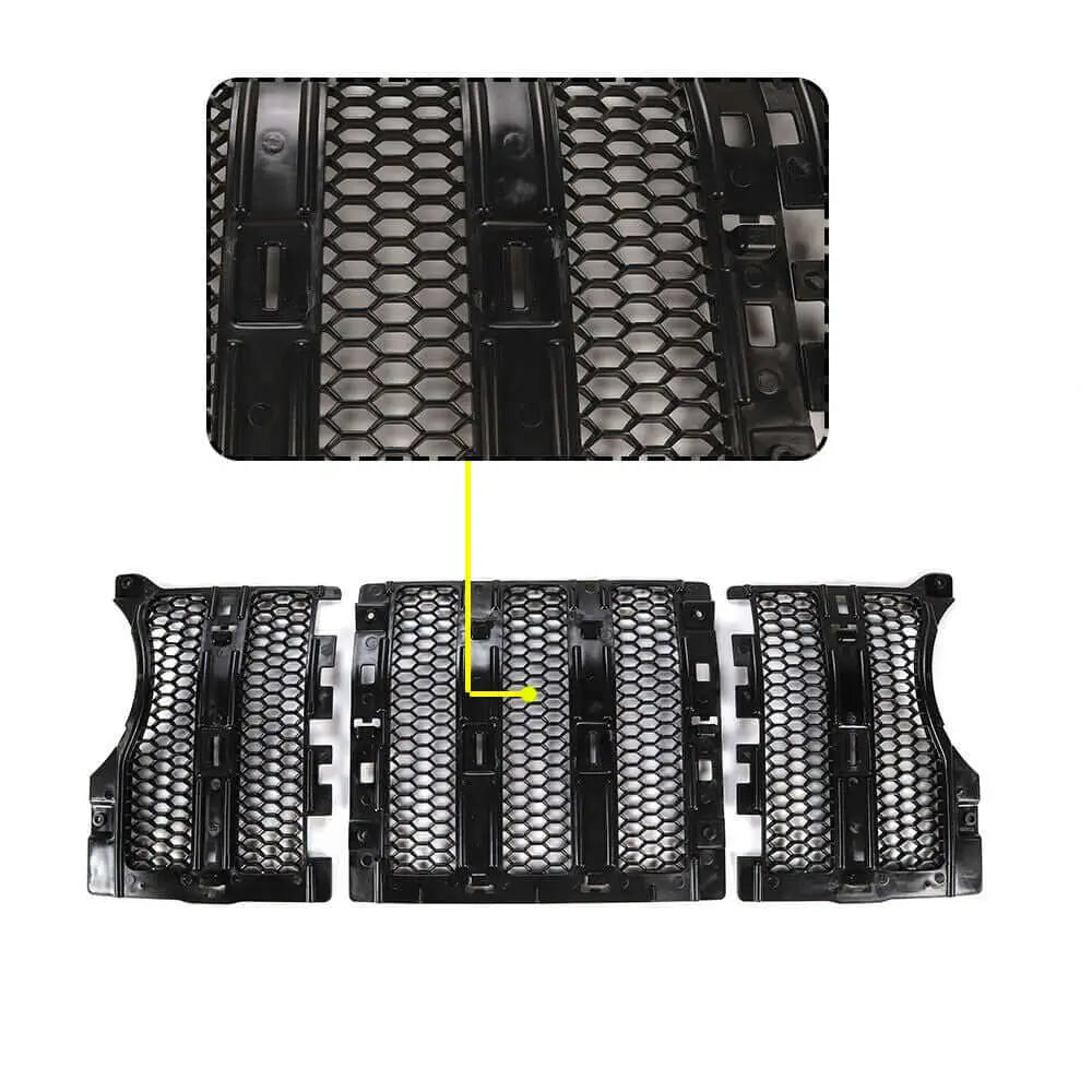 For 2018-2023 Jeep Wrangler JL JLU& Gladiator JT Front Grille Insert Mesh Cover Black