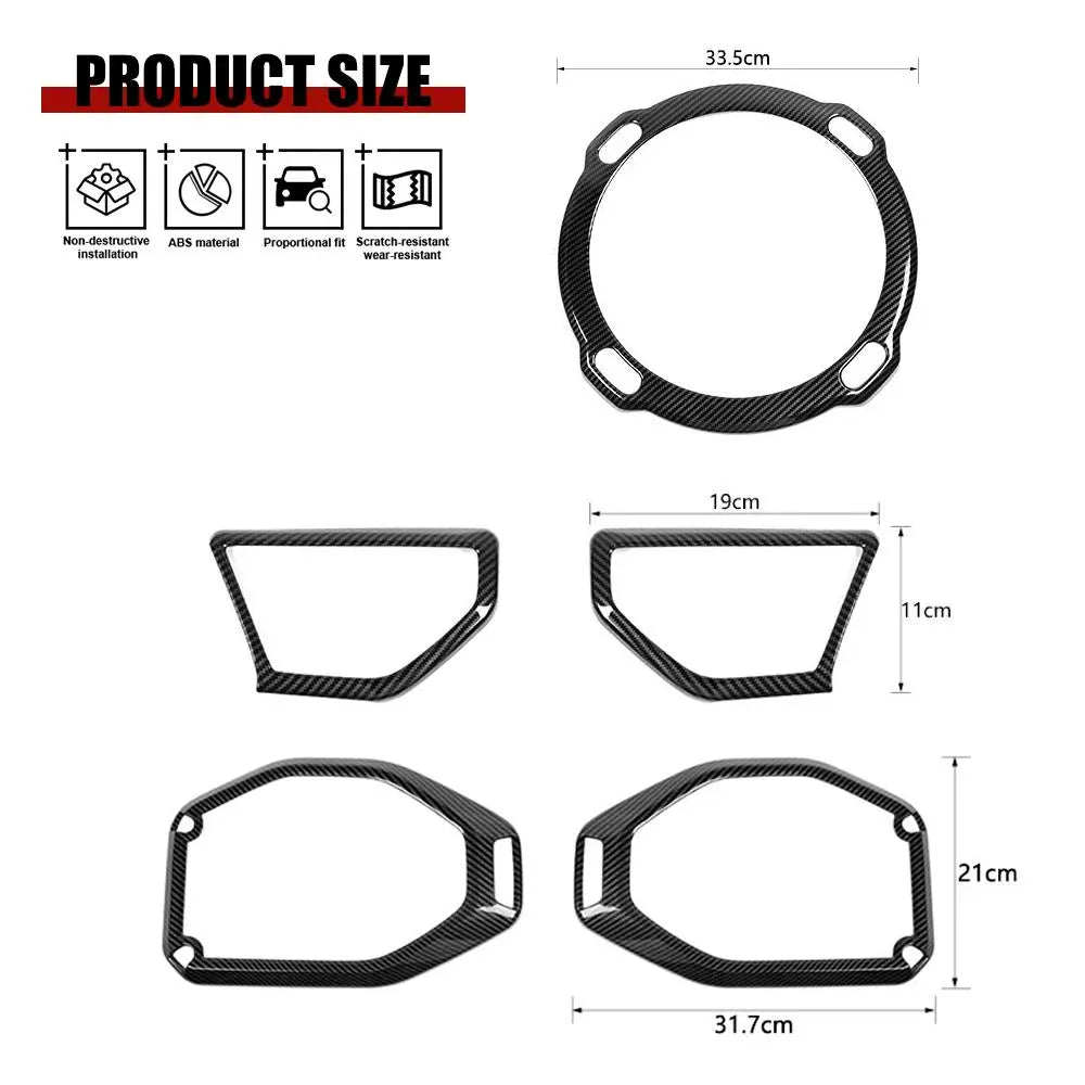 For 2018-2023 Jeep Wrangler JL Rubicon A-pillar &Roof &Trunk Speaker Cover Trim Kit