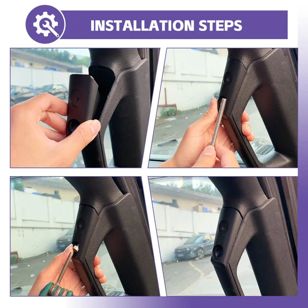 For 2018-2023 Jeep Wrangler JL & Gladiator JT A-Pillar Grab Bar Base Mount Solution