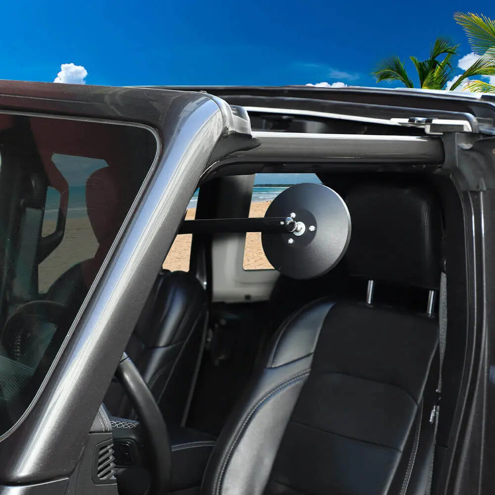 For 2018-2023 Jeep Wrangler JL & Gladiator JT A-Pillar Grab Handle Rear View Mirrors