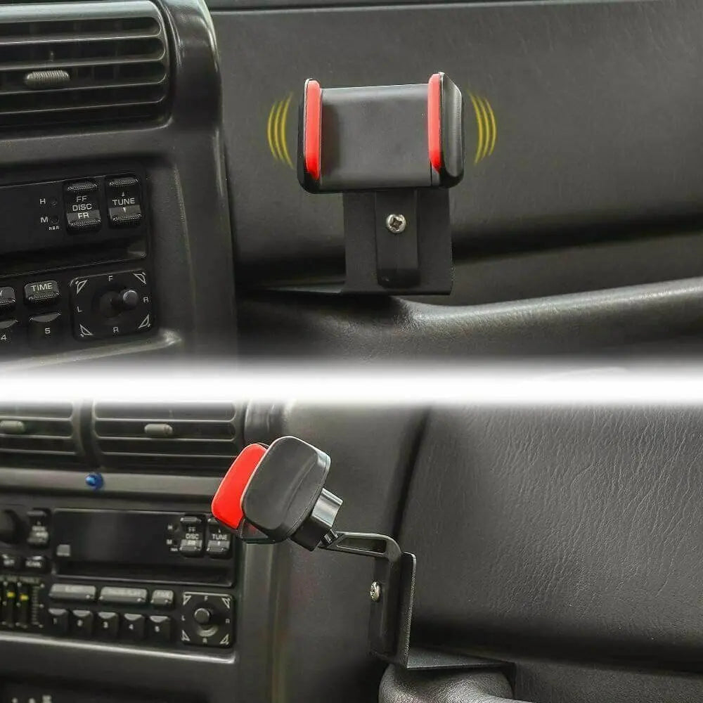For 2018-2023 Jeep Wrangler JL & Gladiator JT Cell Phone Holder Walkie Talkie Stand Mount Bracket