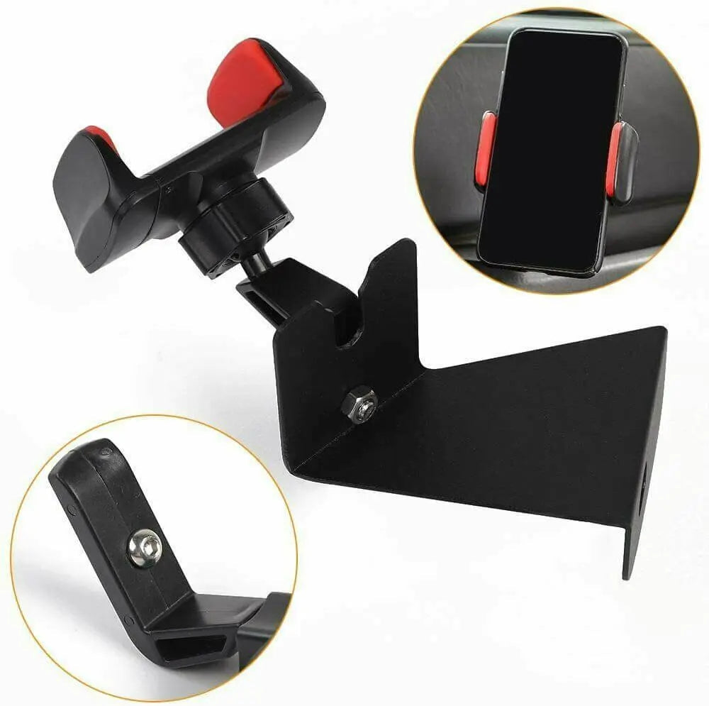 For 2018-2023 Jeep Wrangler JL & Gladiator JT Cell Phone Holder Walkie Talkie Stand Mount Bracket