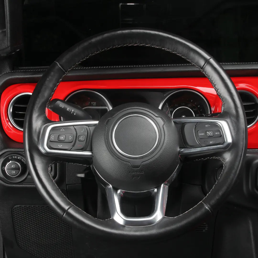 For 2018-2023 Jeep Wrangler JL & Gladiator JT Dashboard Gear Shift Panel Trim Cover Kit
