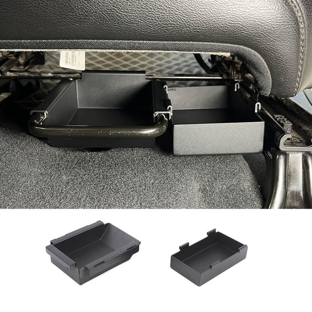 For 2018-2023 Jeep Wrangler JL & Gladiator JT Front Seat Storage Pockets Bottom Tray Organizer Box (2 pcs)