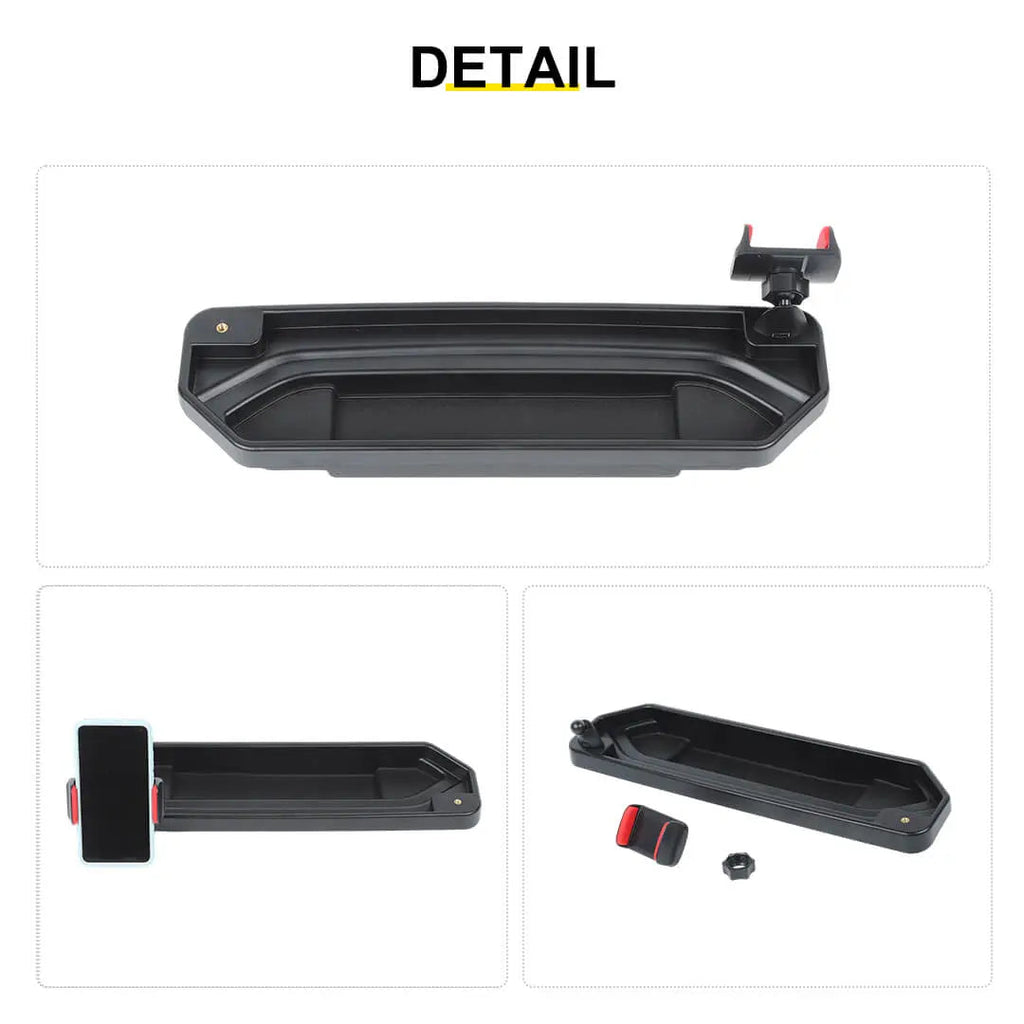 For 2018-2023 Jeep Wrangler JL & Gladiator JT Interior Center Console Dash Panel Storage Box Tray Mount Phone Holder