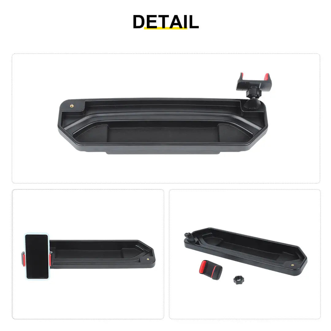 For 2018-2023 Jeep Wrangler JL & Gladiator JT Interior Center Console Dash Panel Storage Box Tray Mount Phone Holder