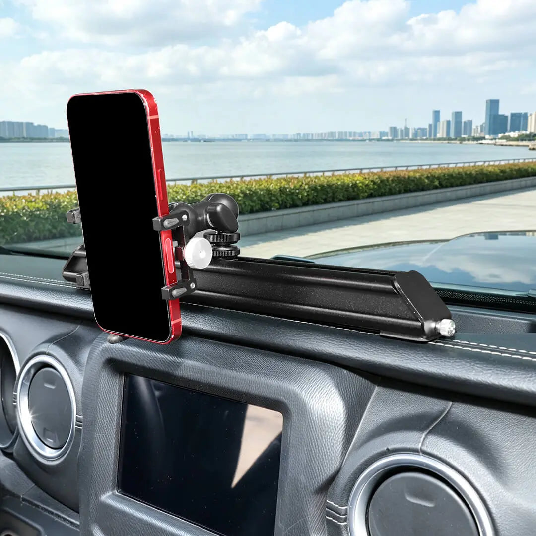 For 2018-2023 Jeep Wrangler JL & Gladiator JT Interior Center Console Dash Phone Holder Mount Bracket