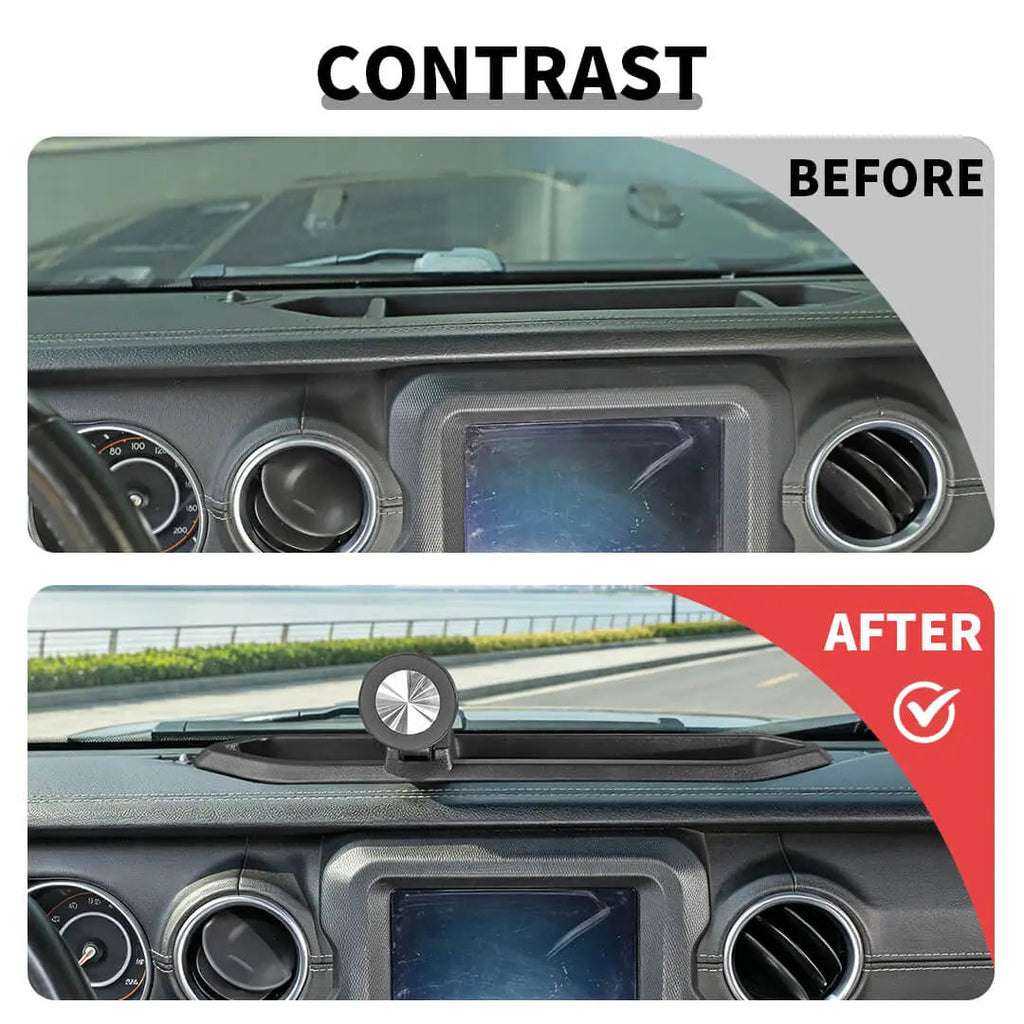 For 2018-2023 Jeep Wrangler JL & Gladiator JT Interior Center Console Magnetic Phone Mount Holder Bracket