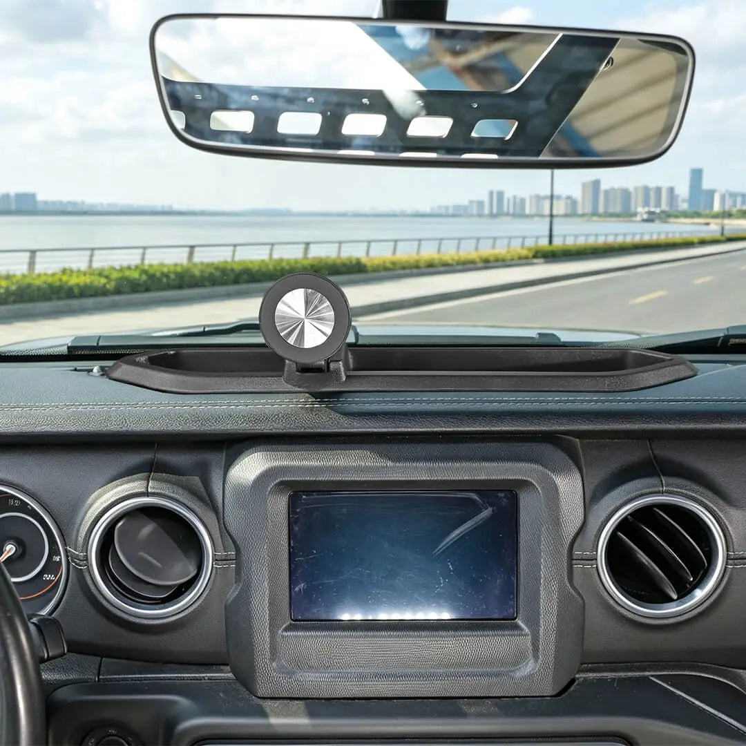 For 2018-2023 Jeep Wrangler JL & Gladiator JT Interior Center Console Magnetic Phone Mount Holder Bracket
