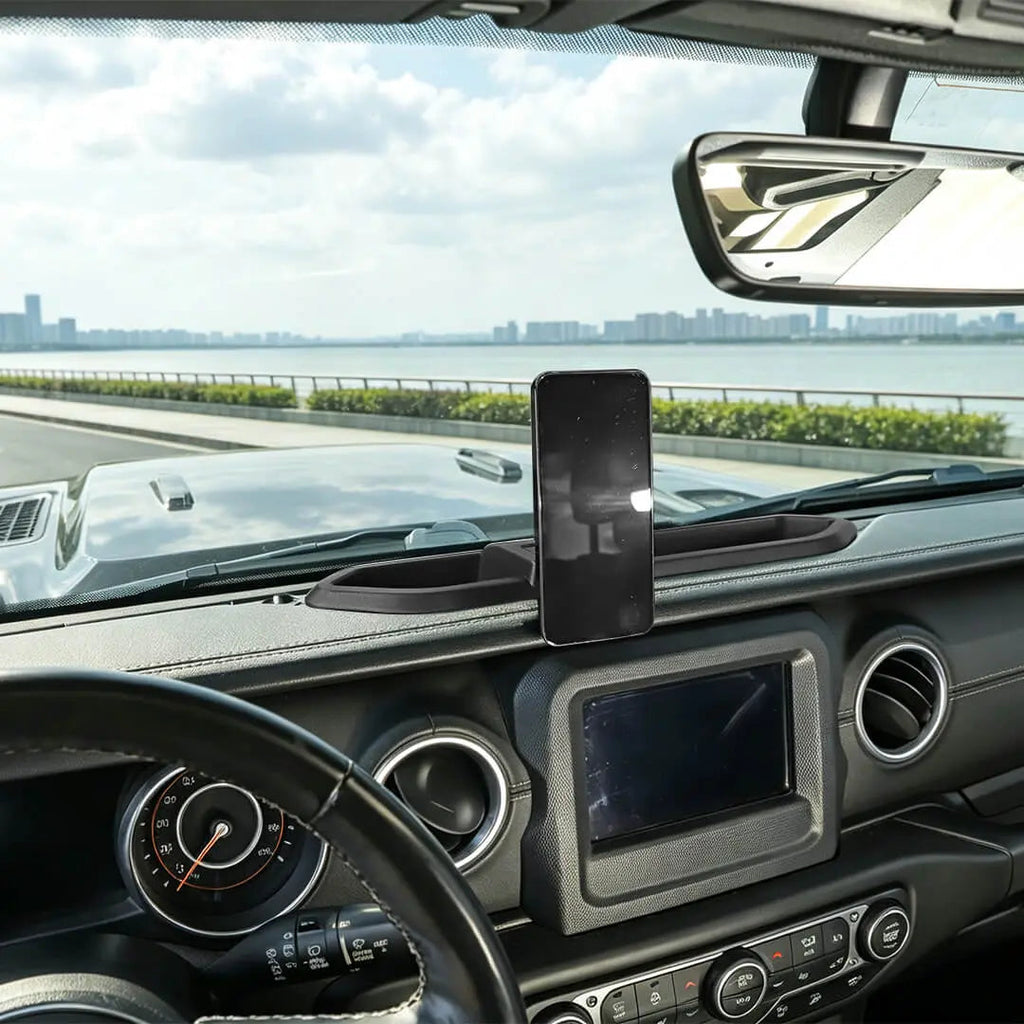 For 2018-2023 Jeep Wrangler JL & Gladiator JT Interior Center Console Magnetic Phone Mount Holder Bracket