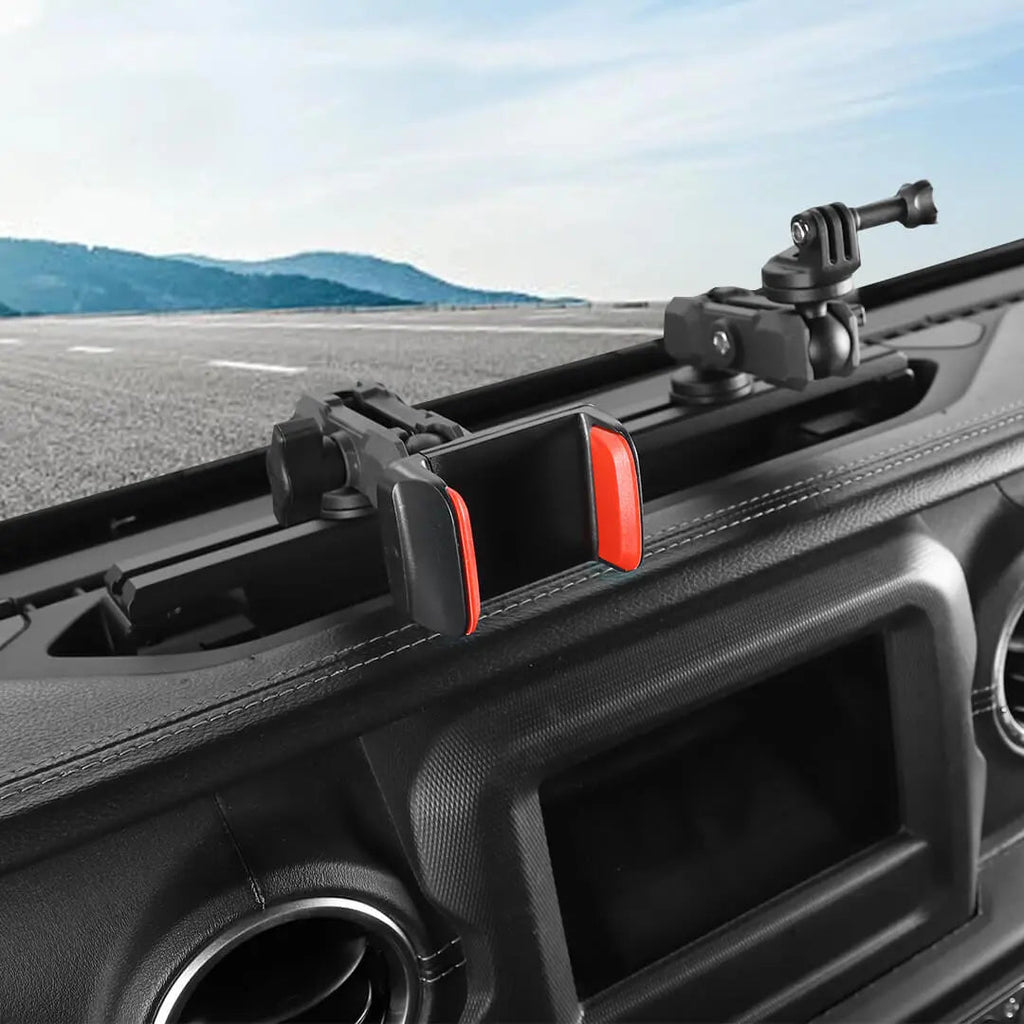 For 2018-2023 Jeep Wrangler JL & Gladiator JT Interior Center Console Mobile Phone Holder GPS Bracket