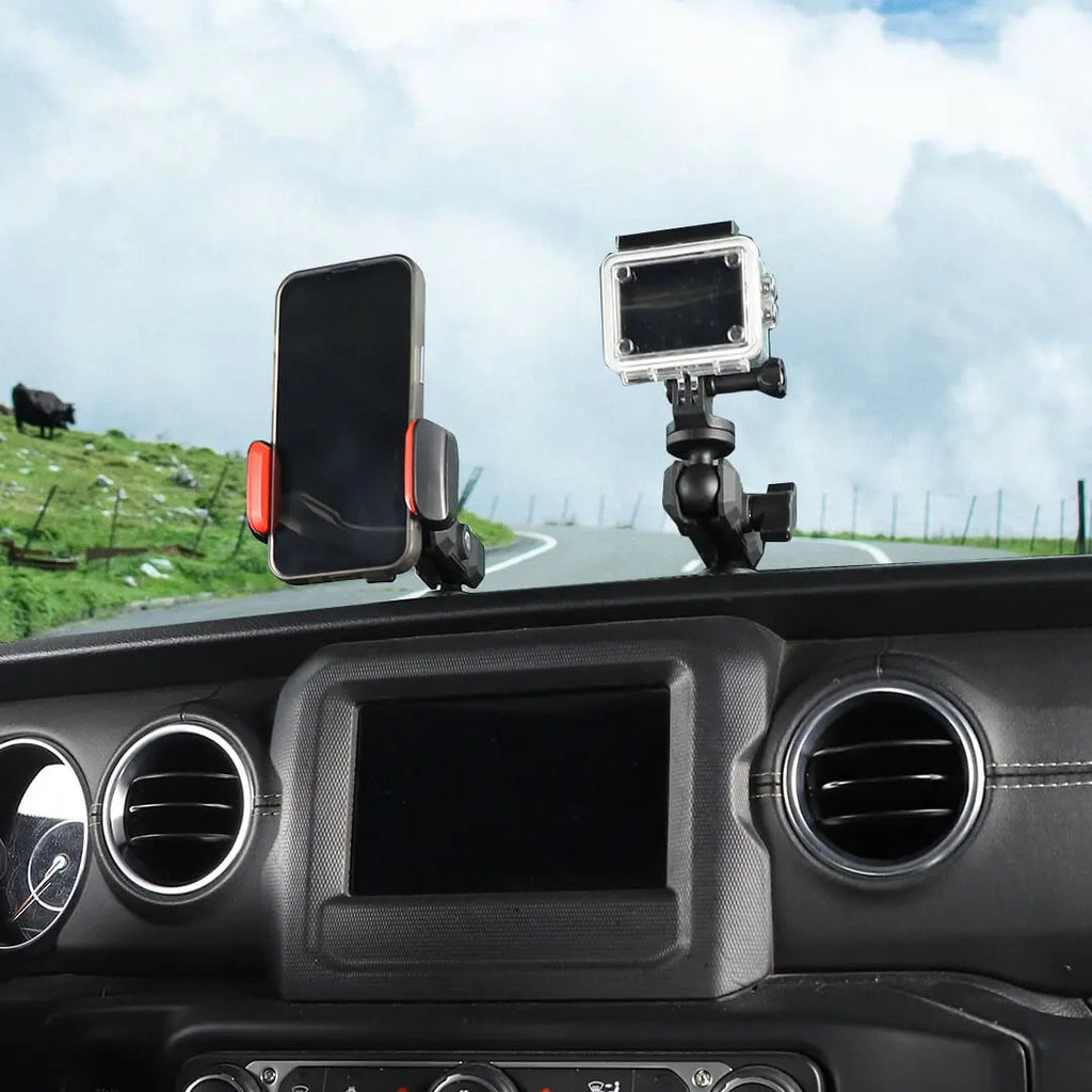 For 2018-2023 Jeep Wrangler JL & Gladiator JT Interior Center Console Mobile Phone Holder GPS Bracket