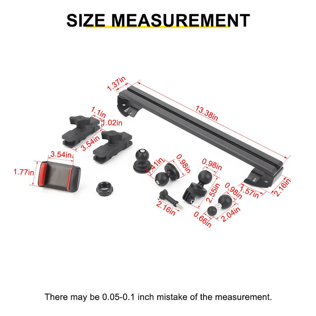 For 2018-2023 Jeep Wrangler JL & Gladiator JT Interior Center Console Mobile Phone Holder GPS Bracket