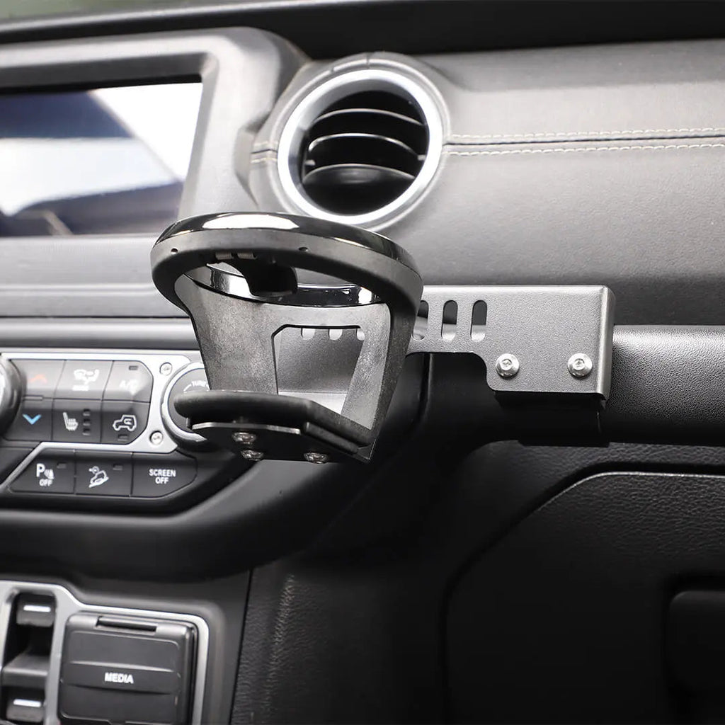 For 2018-2023 Jeep Wrangler JL & Gladiator JT Interior Copilot Handle Cup Bottle Holder Mount Bracket