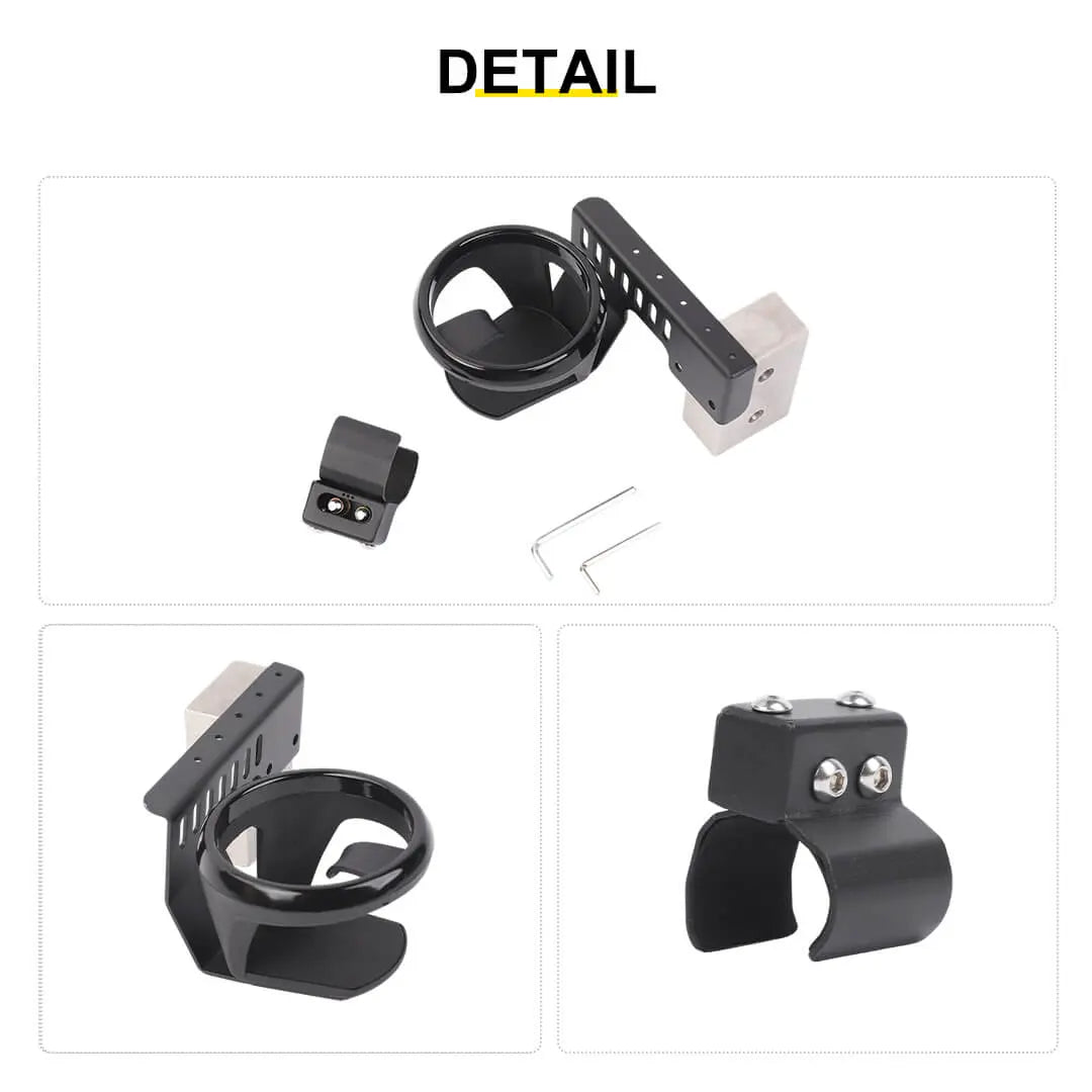 For 2018-2023 Jeep Wrangler JL & Gladiator JT Interior Copilot Handle Cup Bottle Holder Mount Bracket