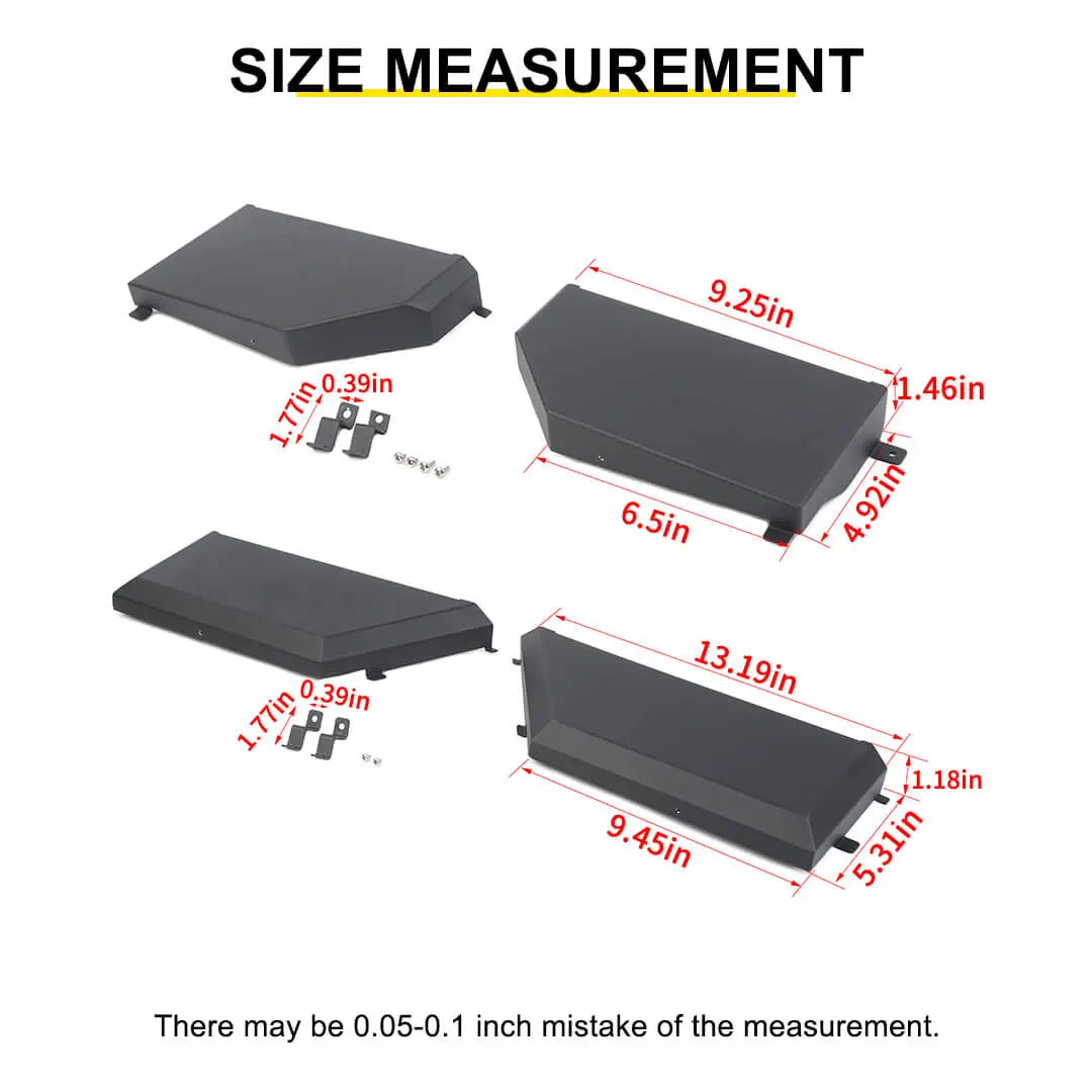 For 2018-2023 Jeep Wrangler JL & Gladiator JT Interior Front Rear Door Mesh Storage Pockets Box