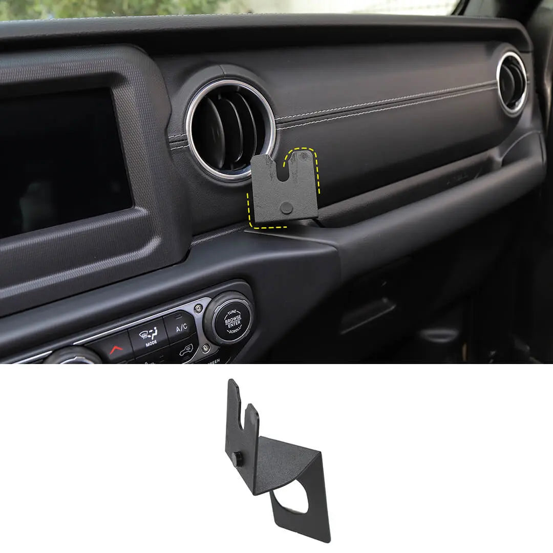 For 2018-2023 Jeep Wrangler JL & Gladiator JT Interior Walkie Talkie Mount Bracket Stand Accessories