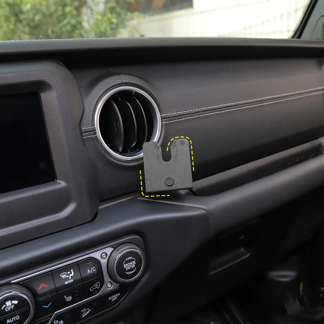 For 2018-2023 Jeep Wrangler JL & Gladiator JT Interior Walkie Talkie Mount Bracket Stand Accessories