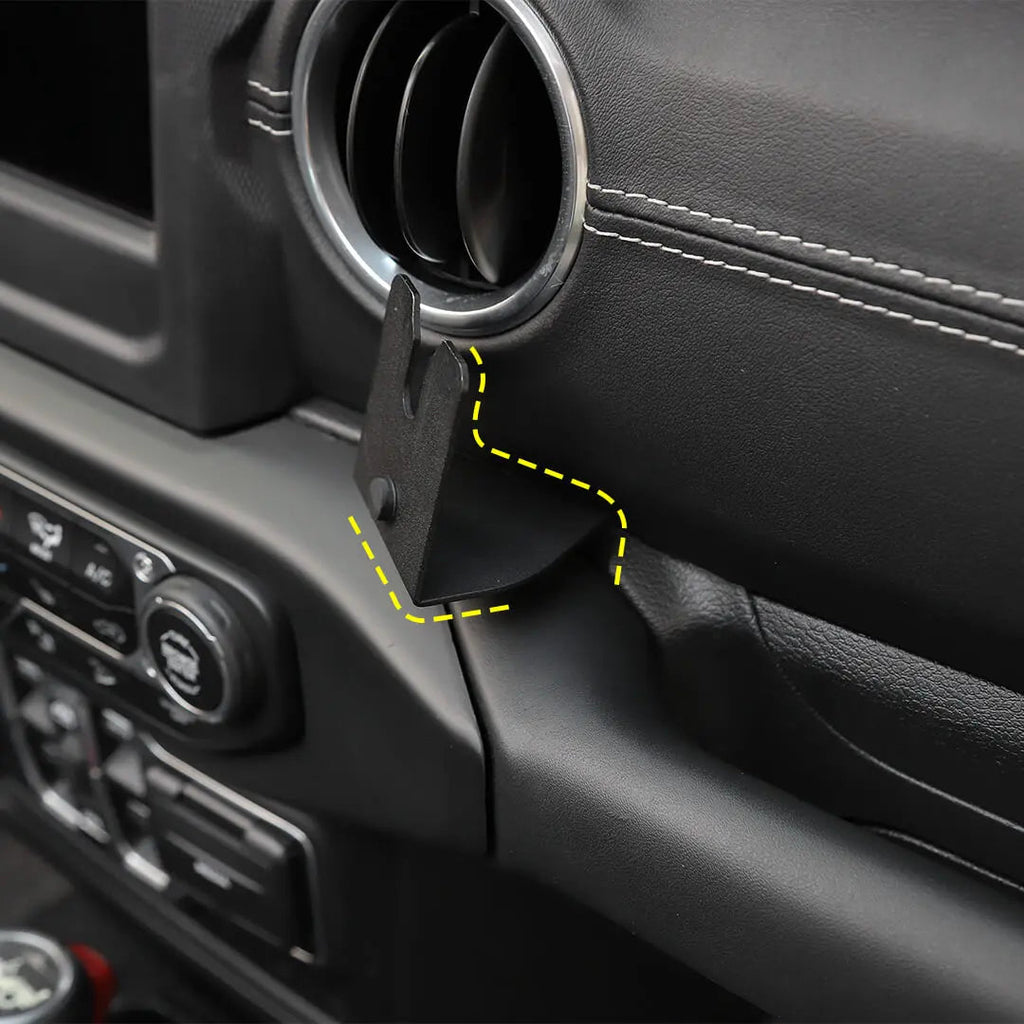 For 2018-2023 Jeep Wrangler JL & Gladiator JT Interior Walkie Talkie Mount Bracket Stand Accessories