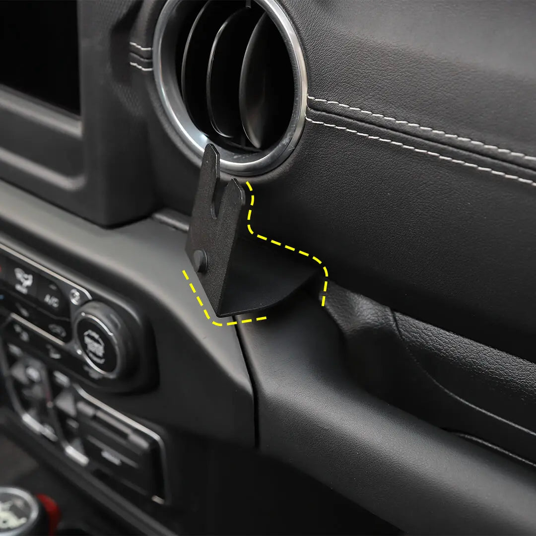 For 2018-2023 Jeep Wrangler JL & Gladiator JT Interior Walkie Talkie Mount Bracket Stand Accessories