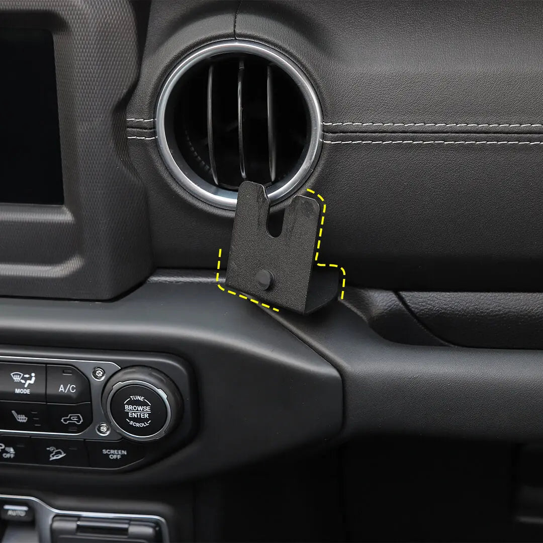 For 2018-2023 Jeep Wrangler JL & Gladiator JT Interior Walkie Talkie Mount Bracket Stand Accessories