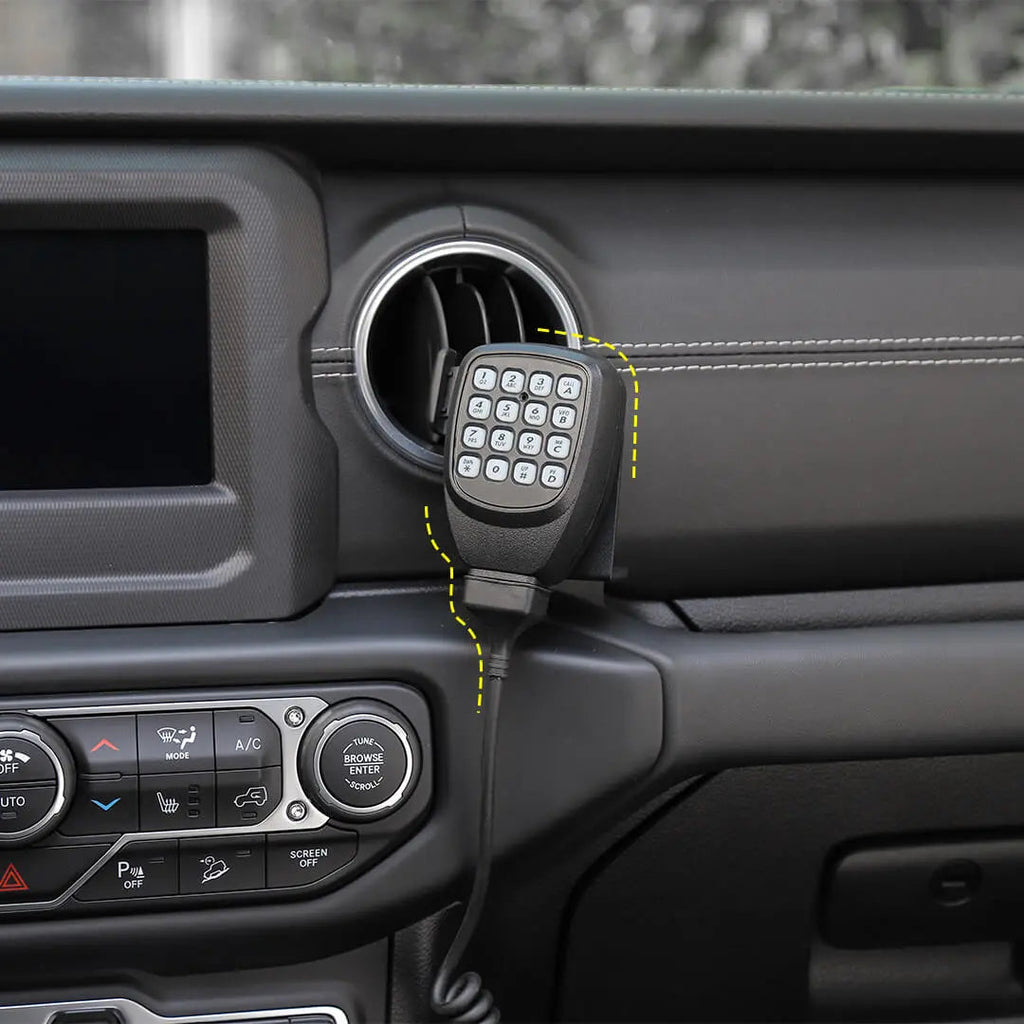 For 2018-2023 Jeep Wrangler JL & Gladiator JT Interior Walkie Talkie Mount Bracket Stand Accessories