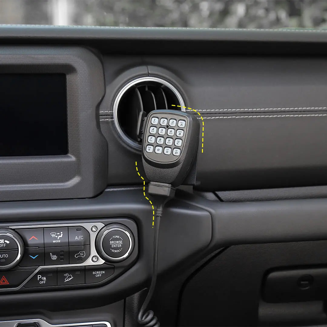 For 2018-2023 Jeep Wrangler JL & Gladiator JT Interior Walkie Talkie Mount Bracket Stand Accessories