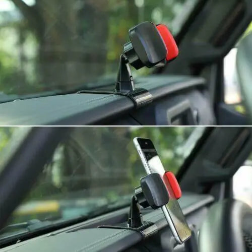 For 2018-2023 Jeep Wrangler JL & Gladiator JT Center Console Phone Holder Cellphone Mount