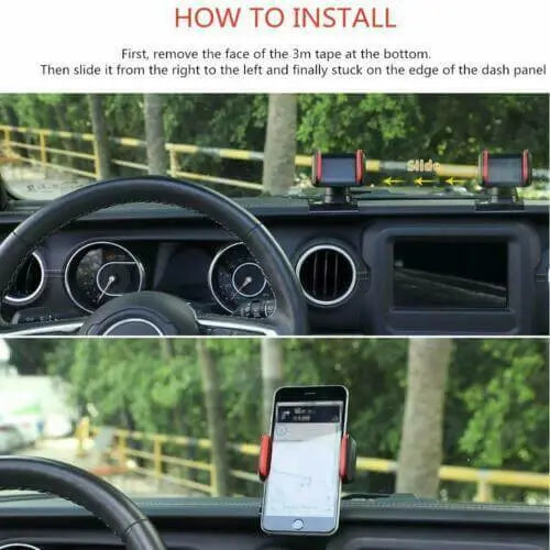 For 2018-2023 Jeep Wrangler JL & Gladiator JT Center Console Phone Holder Cellphone Mount