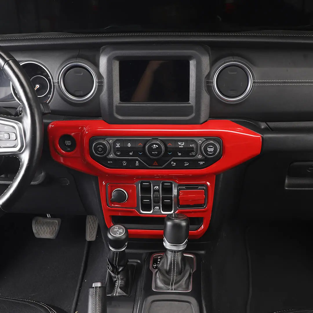 For 2018-2023 Jeep Wrangler JL & Gladiator JT Window Control Air Conditioning Control Panel Trim Cover Kit