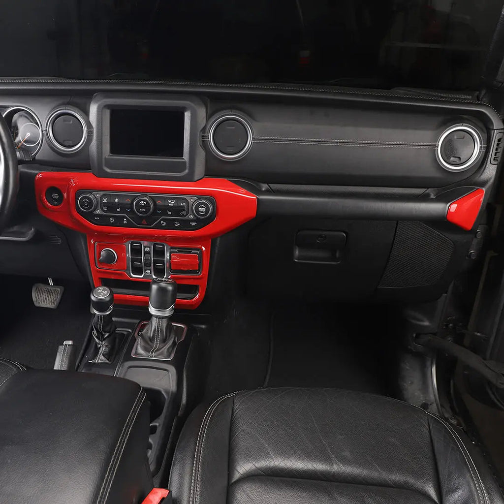 For 2018-2023 Jeep Wrangler JL & Gladiator JT Window Control Air Conditioning Control Panel Trim Cover Kit
