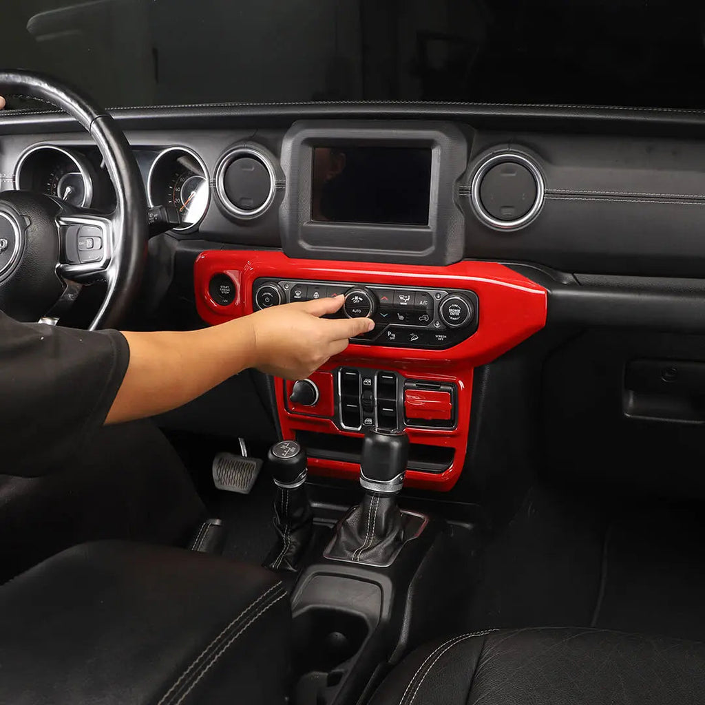 For 2018-2023 Jeep Wrangler JL & Gladiator JT Window Control Air Conditioning Control Panel Trim Cover Kit