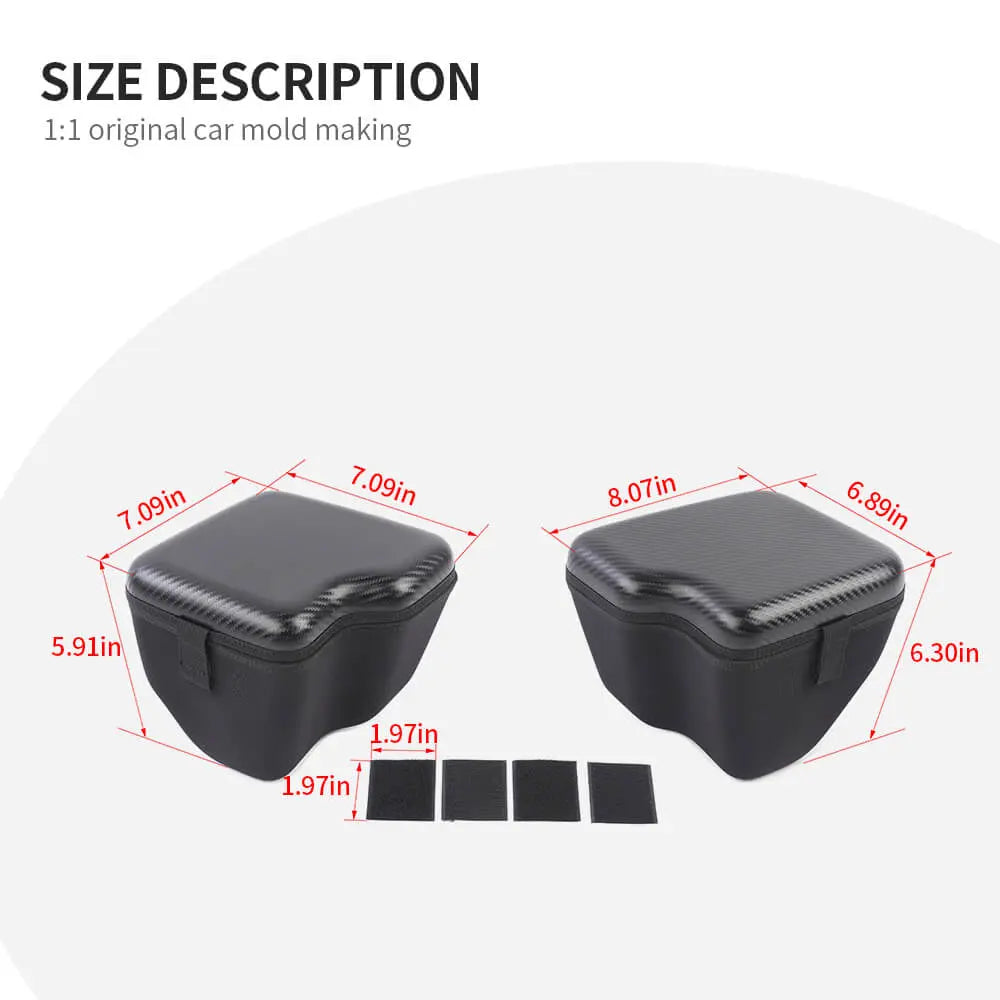 For 2018-2023 Jeep Wrangler JLU 4 Door Rear Trunk Side Storage Bag Pockets Box