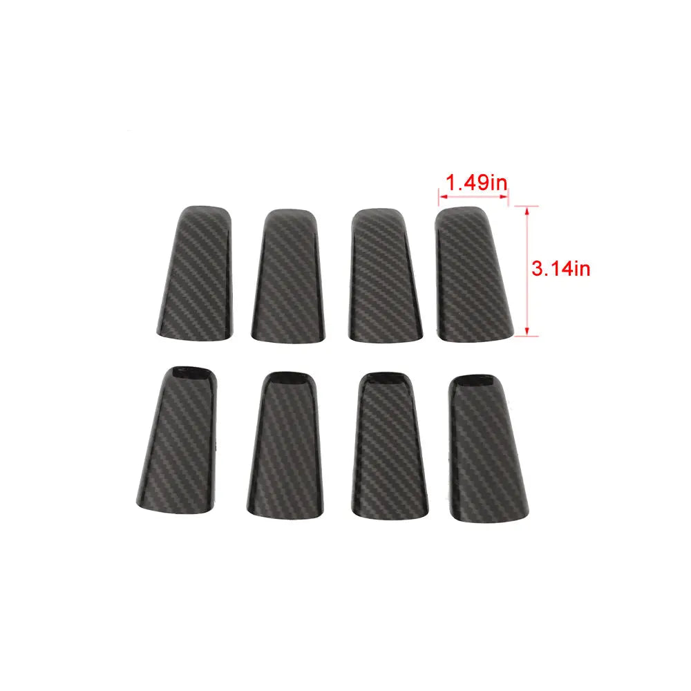 For 2018-2023 Jeep Wrangler JLU & Gladiator JT 4-Door A&B Pillar Grab Handles Accent Trim Cover